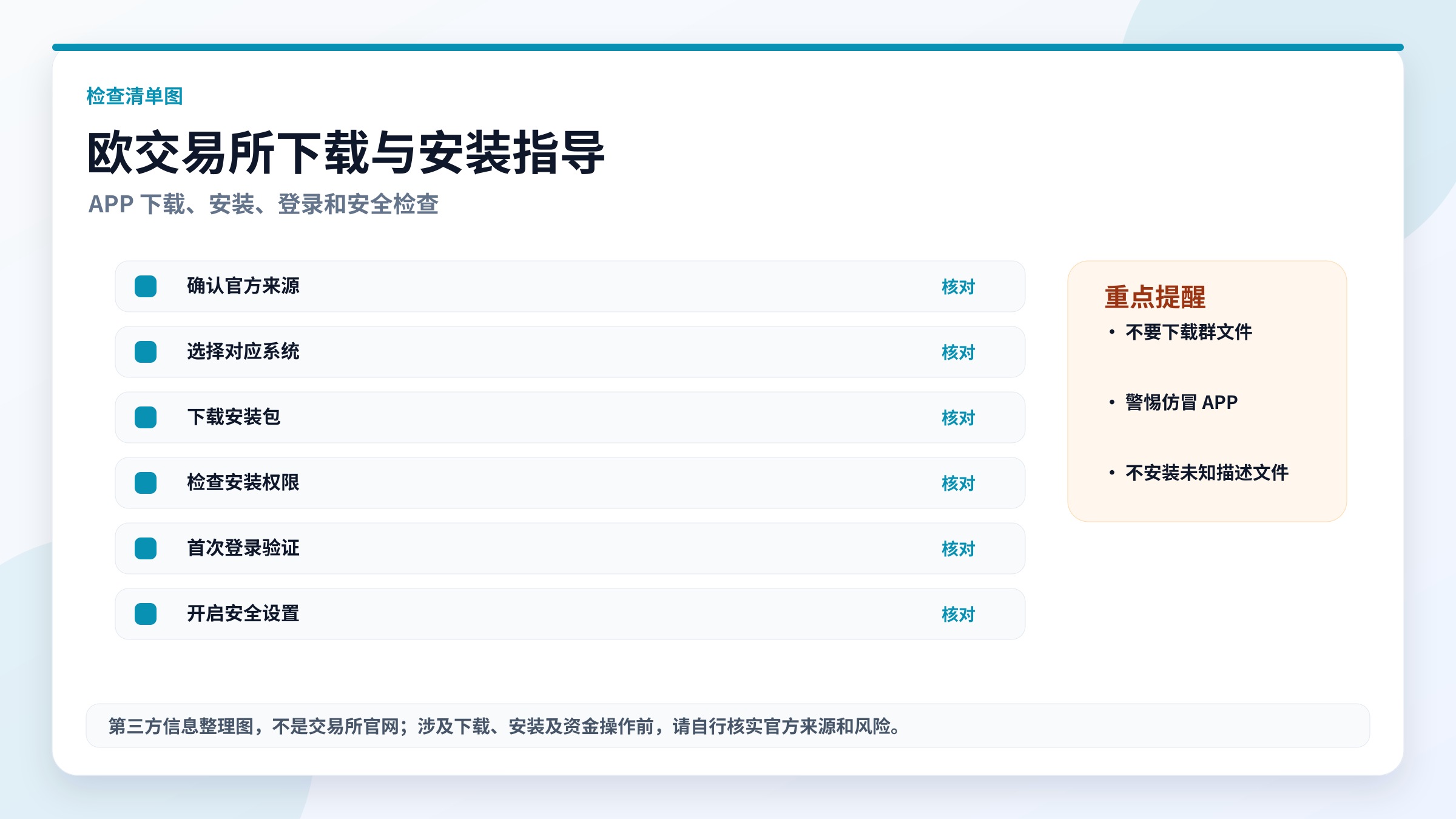 欧交易所下载与安装指导检查清单，高清实用图片
